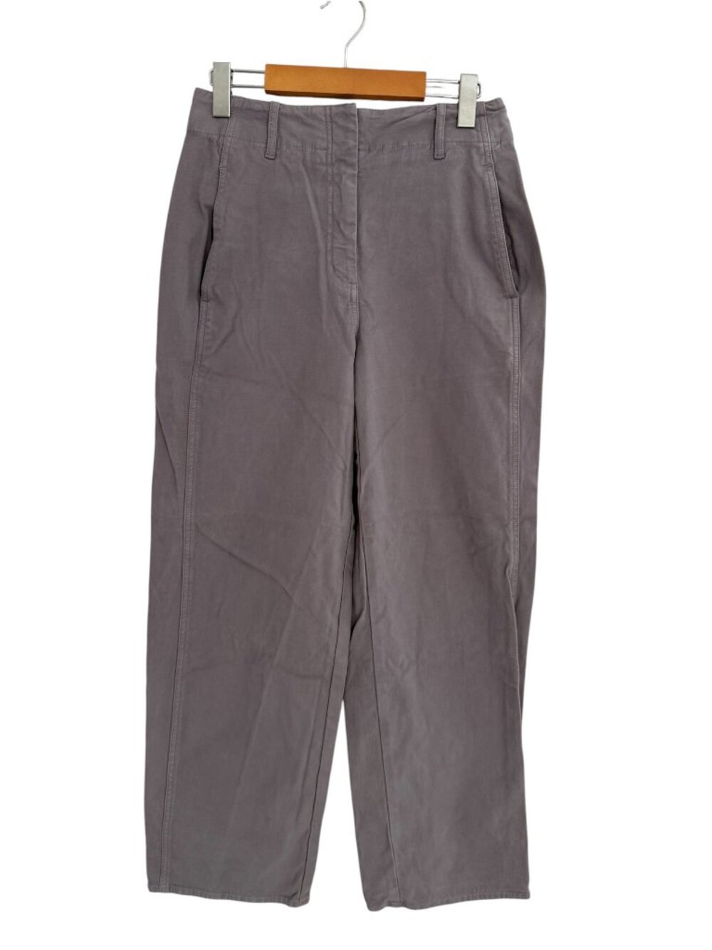 Wilfred Free Grey Lavender High Waist Straight Leg Trousers 4